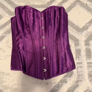 Purple Satin Corset